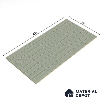 TL 00698 B Grigio Series Pattern 1 Grey Matte Finish 4 ft x 2 ft Full Body Vitrified Tile - 9 mm (Sample)