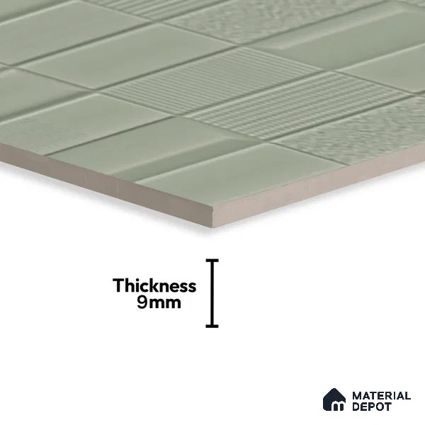 TL 00698 B Grigio Series Pattern 1 Grey Matte Finish 4 ft x 2 ft Full Body Vitrified Tile - 9 mm (Sample)