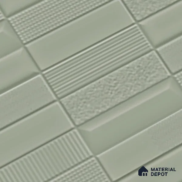 TL 00698 B Grigio Series Pattern 1 Grey Matte Finish 4 ft x 2 ft Full Body Vitrified Tile - 9 mm (Sample)