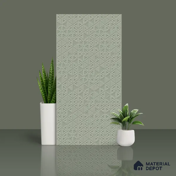 TL 00698 D Grigio Series Pattern 3 Grey Matte Finish 4 ft x 2 ft Full Body Vitrified Tile - 9 mm (Sample)
