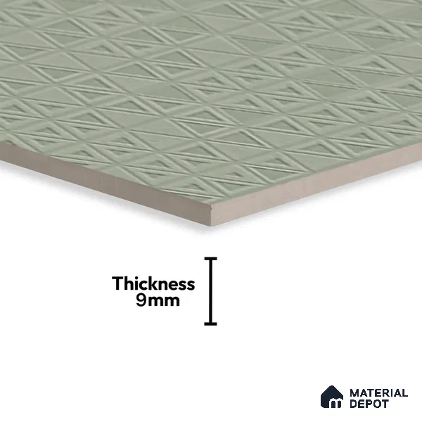 TL 00698 D Grigio Series Pattern 3 Grey Matte Finish 4 ft x 2 ft Full Body Vitrified Tile - 9 mm (Sample)