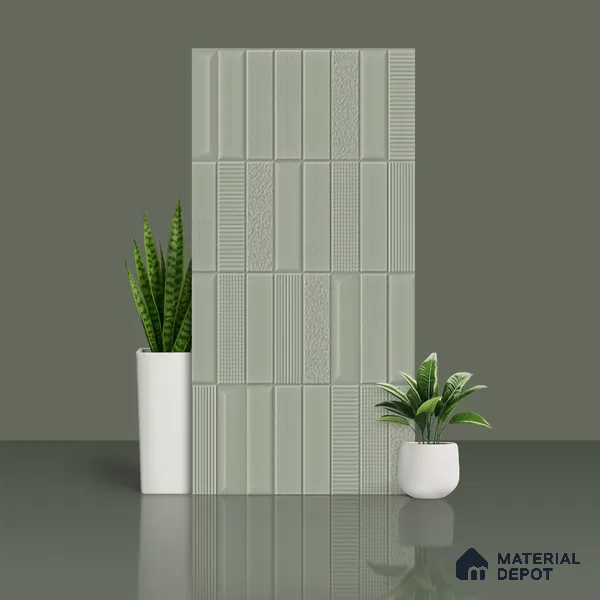 TL 00698 E Grigio Series Pattern 5 Grey Chrome Finish 4 ft x 2 ft Full Body Vitrified Tile - 9 mm (Sample)