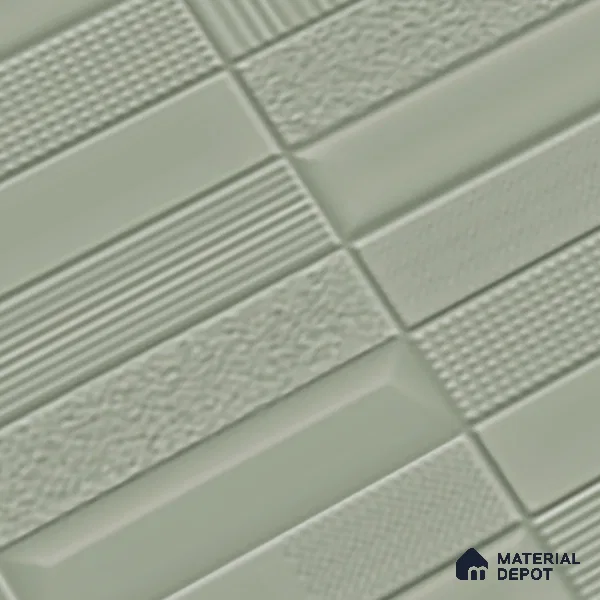 TL 00698 E Grigio Series Pattern 5 Grey Chrome Finish 4 ft x 2 ft Full Body Vitrified Tile - 9 mm (Sample)
