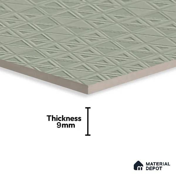 TL 00698 G Grigio Series Pattern 7 Grey Chrome Finish 4 ft x 2 ft Full Body Vitrified Tile - 9 mm (Sample)