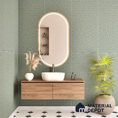 TL 00698 G Grigio Series Pattern 7 Grey Chrome Finish 4 ft x 2 ft Full Body Vitrified Tile - 9 mm (Sample)