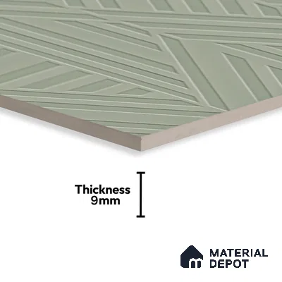 TL 00698 H Grigio Series Pattern 8 Grey Chrome Finish 4 ft x 2 ft Full Body Vitrified Tile - 9 mm (Sample)