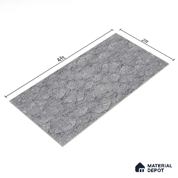 TL 00684 Gris 4 ft x 2 ft Double Charge Vitrified Wall Tile - 9 mm (Sample)