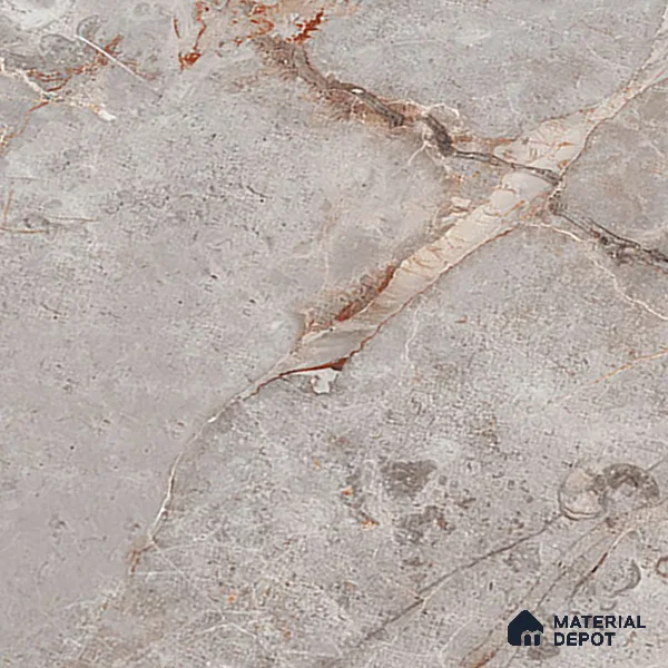 Marble Floor & Wall Tile | TL 00685 Gris Glossy Finish 4 ft x 2 ft Vitrified Tile - 9 mm | Suitable For Living Room, Bedroom, Dining Area