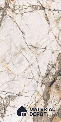 TL 00952 Grisial White 1200x600 mm High Gloss Finish Vitrified Floor & Wall Tile - 9 mm