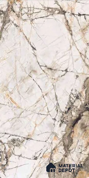 TL 00952 Grisial White 1200x600 mm High Gloss Finish Vitrified Floor & Wall Tile - 9 mm