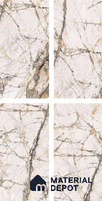 TL 00952 Grisial White 1200x600 mm High Gloss Finish Vitrified Floor & Wall Tile - 9 mm