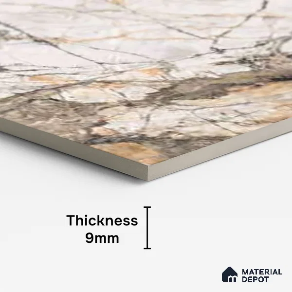 TL 00952 Grisial White 1200x600 mm High Gloss Finish Vitrified Floor & Wall Tile - 9 mm