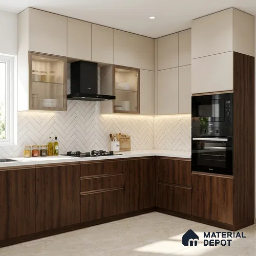 Wooden Look GT 20 534 Lacquer Wood Urban Veneer 8 ft x 4 ft Laminate - 1 mm | Suitable for TV Unit, Wardrobe, Kitchen Cabinets