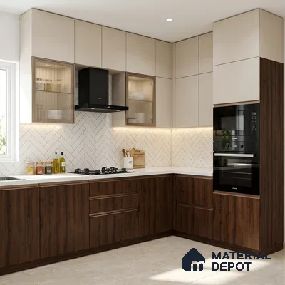 Wooden Look GT 20 534 Lacquer Wood Urban Veneer 8 ft x 4 ft Laminate - 1 mm | Suitable for TV Unit, Wardrobe, Kitchen Cabinets
