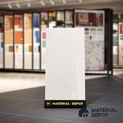 Marble Floor & Wall Tile TL 04551 Arizona White 4 ft x 2 ft Glossy Finish Double Charge Vitrified Tile - 9 mm
