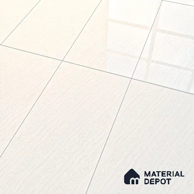 Marble Floor & Wall Tile TL 04551 Arizona White 4 ft x 2 ft Glossy Finish Double Charge Vitrified Tile - 9 mm