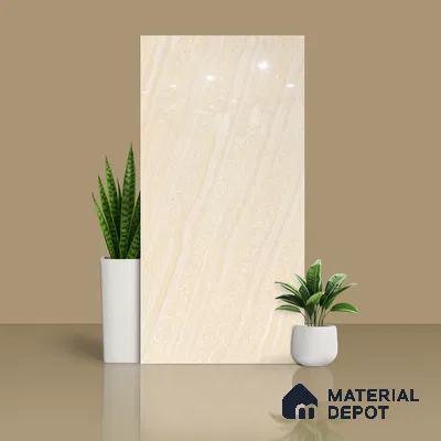 Marble Floor & Wall Double Charge Tile | TL 05557 Arizona Gold 4 ft x 2 ft Glossy Finish Vitrified Tile | Suitable For Living Room, Bedroom, Kitchen