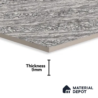 Marble Floor & Wall Double Charge Tile | TL 05557 B Arizona Ash 4 ft x 2 ft Glossy Finish Vitrified Tile | Suitable For Living Room, Bedroom, Kitchen