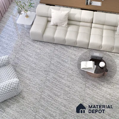 Marble Floor & Wall Double Charge Tile | TL 05557 B Arizona Ash 4 ft x 2 ft Glossy Finish Vitrified Tile | Suitable For Living Room, Bedroom, Kitchen