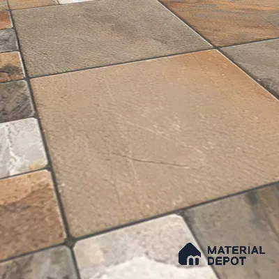 TL 01587 Brown 16 x 16 inch Matte Finish Vitrified Parking Floor Tile - 12 mm | Pattern Alignment May Vary | 2-3 mm Spacer is Mandatory