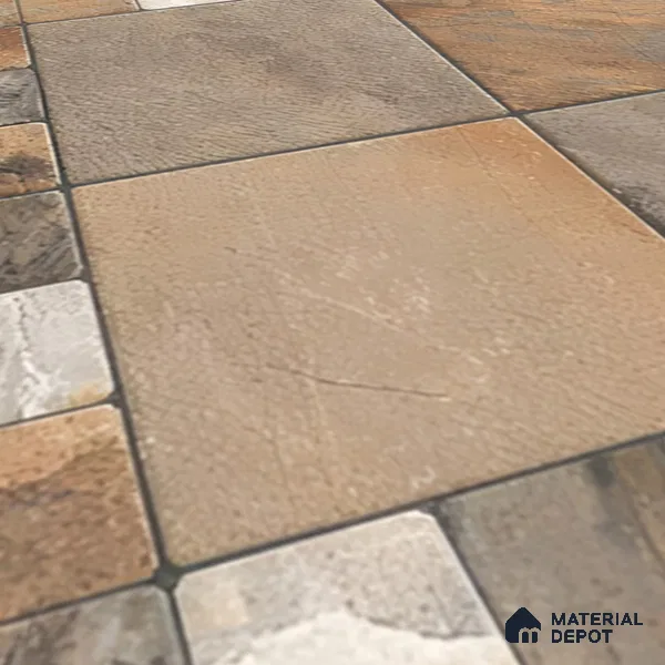 TL 01587 Brown 16 x 16 inch Matte Finish Vitrified Parking Floor Tile - 12 mm | Pattern Alignment May Vary | 2-3 mm Spacer is Mandatory