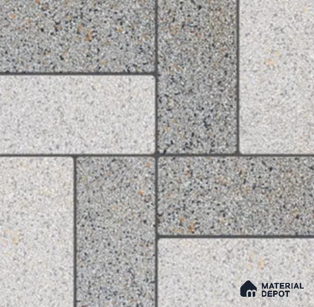 TL 01606 Grayscale Grey 16 x 16 inch Matte Finish Vitrified Parking Floor Tile - 12 mm | Pattern Alignment May Vary | 2-3 mm Spacer is Mandatory
