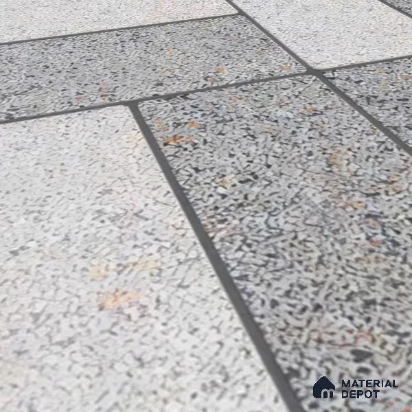 TL 01606 Grayscale Grey 16 x 16 inch Matte Finish Vitrified Parking Floor Tile - 12 mm | Pattern Alignment May Vary | 2-3 mm Spacer is Mandatory