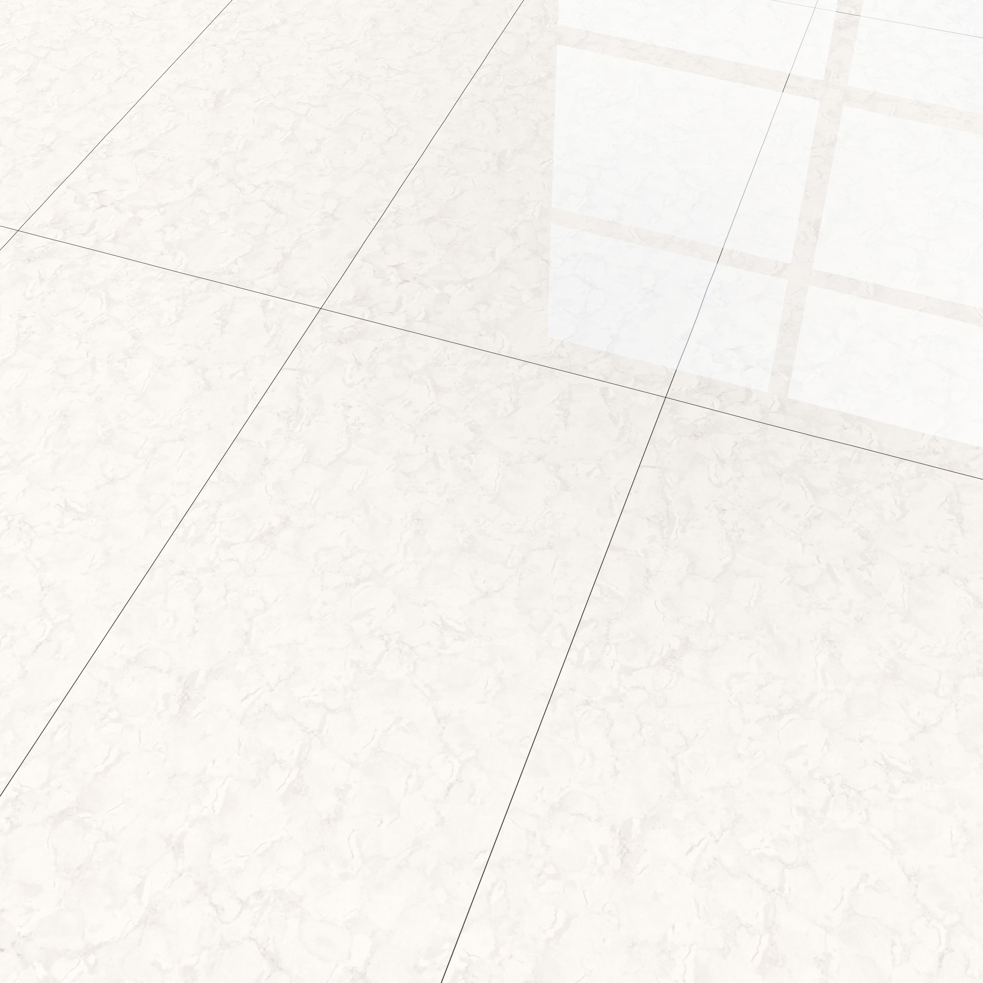 Marble Floor & Wall Double Charge Tile | TL 05558 B Smoke White 4 ft x 2 ft Glossy Finish Vitrified Tile | Suitable For Living Room, Bedroom, Kitchen
