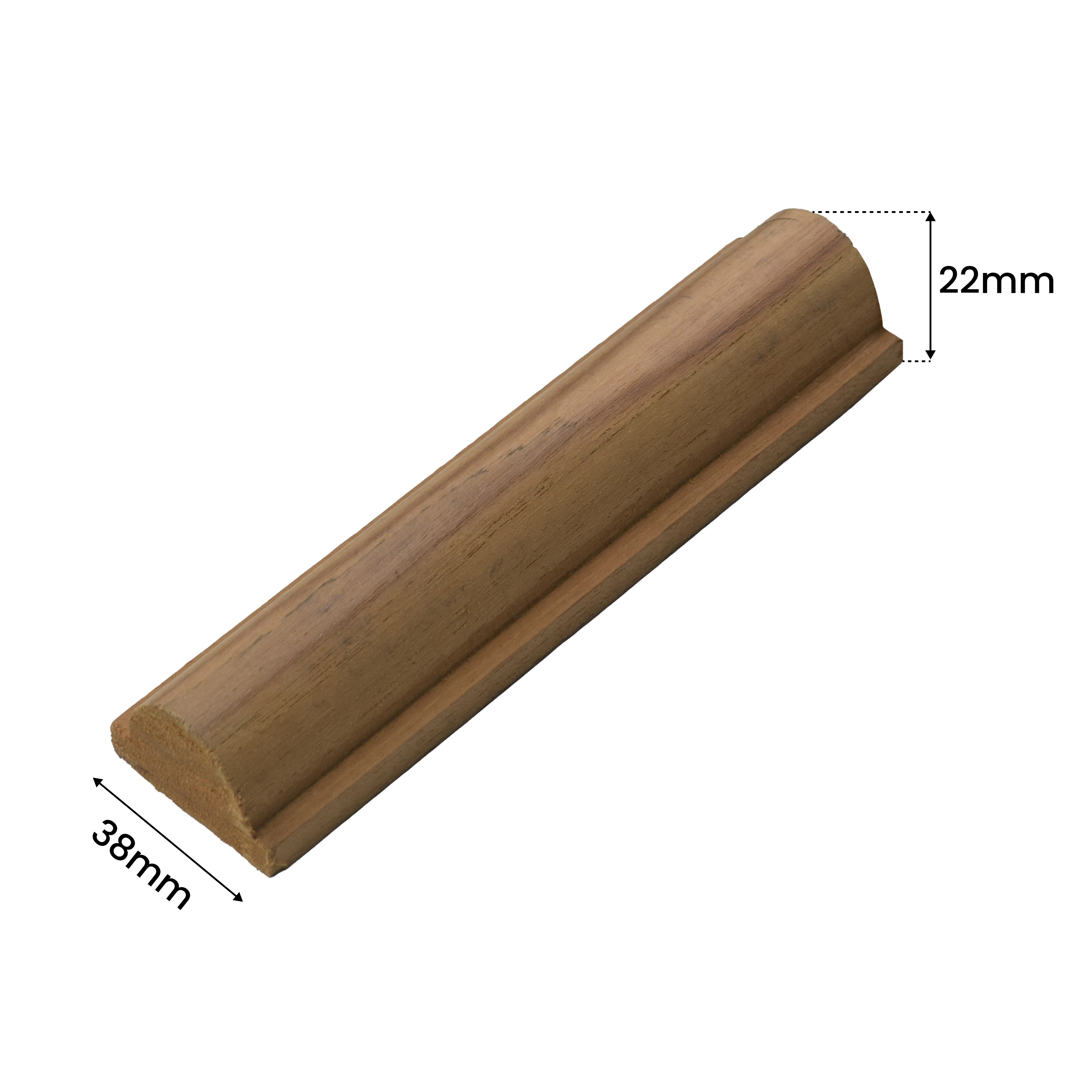 Ready to Install DIY Finished Beech Wood Paintable French Beading Granulux WP 00008 H | 38 x 22 mm | 1 Piece = 1 RFT | Nail & Adhesive Installation