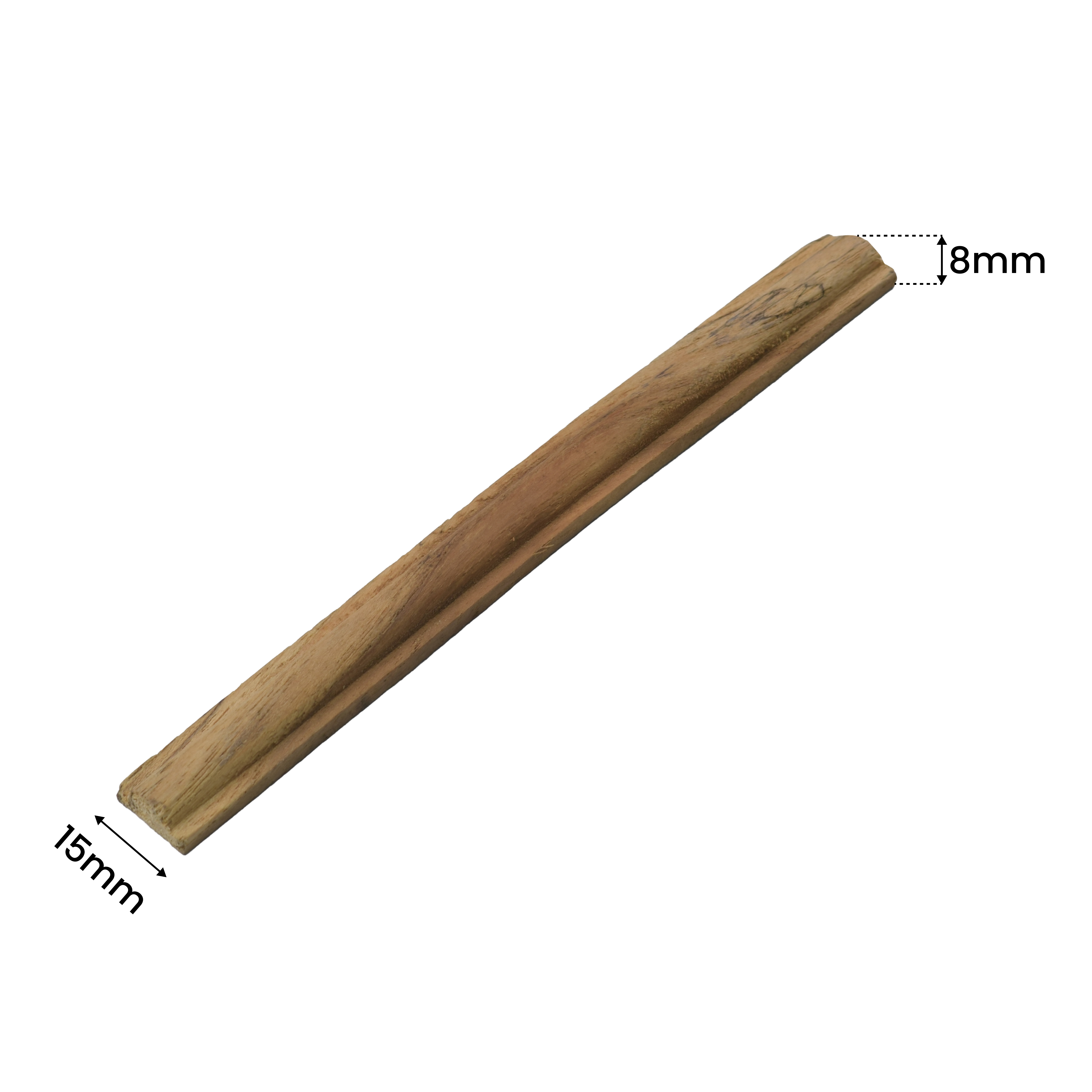 Ready to Install DIY Finished MDF Paintable French Beading Granulux WP 00008 R | 15 x 8 mm | 8 ft Length | Nail & Adhesive Installation