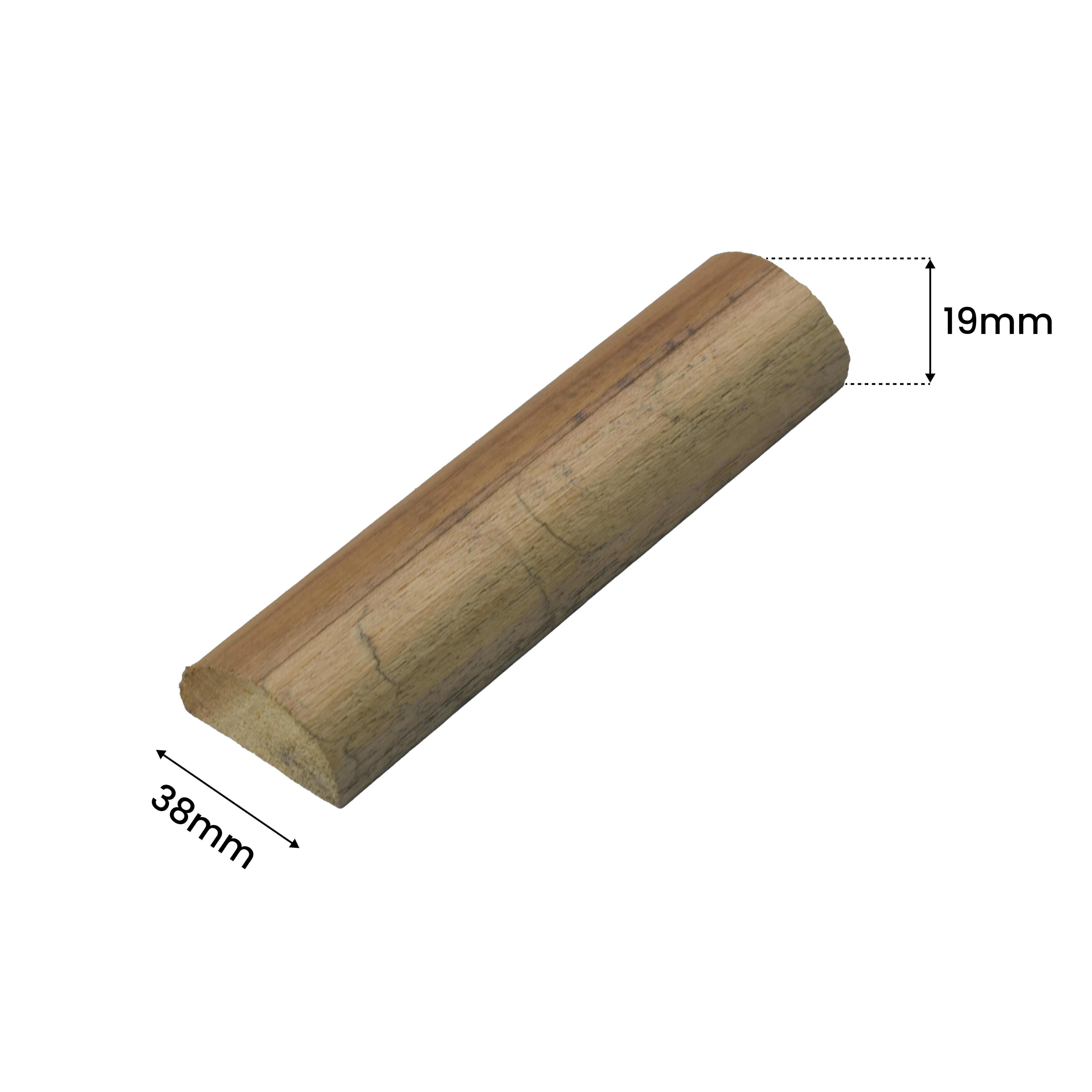 Ready to Install DIY Finished BB Grade Teak Wood Paintable French Beading Granulux WP 00009 C | 38 x 19 mm | 1 Piece = 1 RFT | Nail & Adhesive Installation
