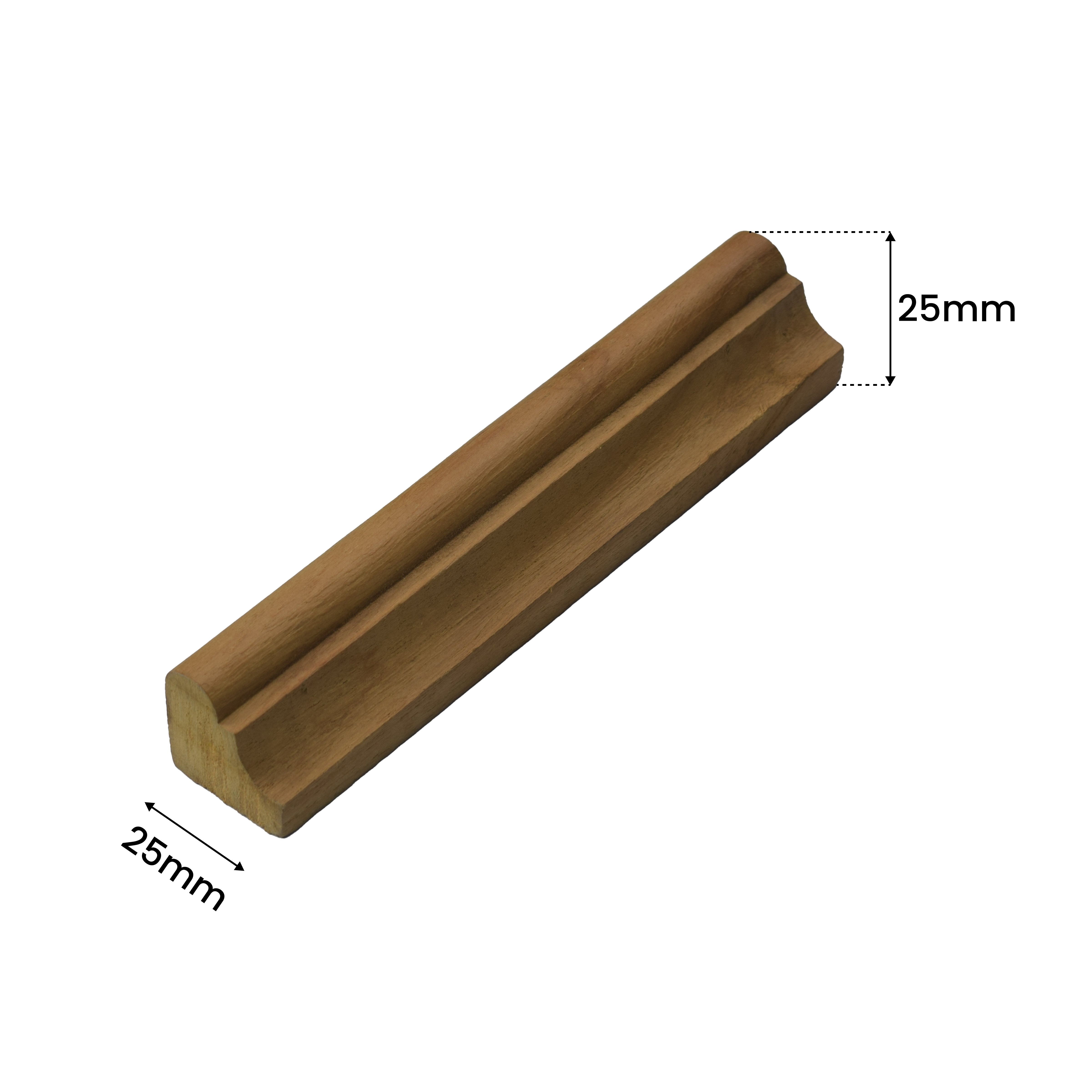 Ready to Install DIY Finished Beech Wood Paintable French Beading Granulux WP 00024 D | 25 x 25 mm | 1 Piece = 1 RFT | Nail & Adhesive Installation