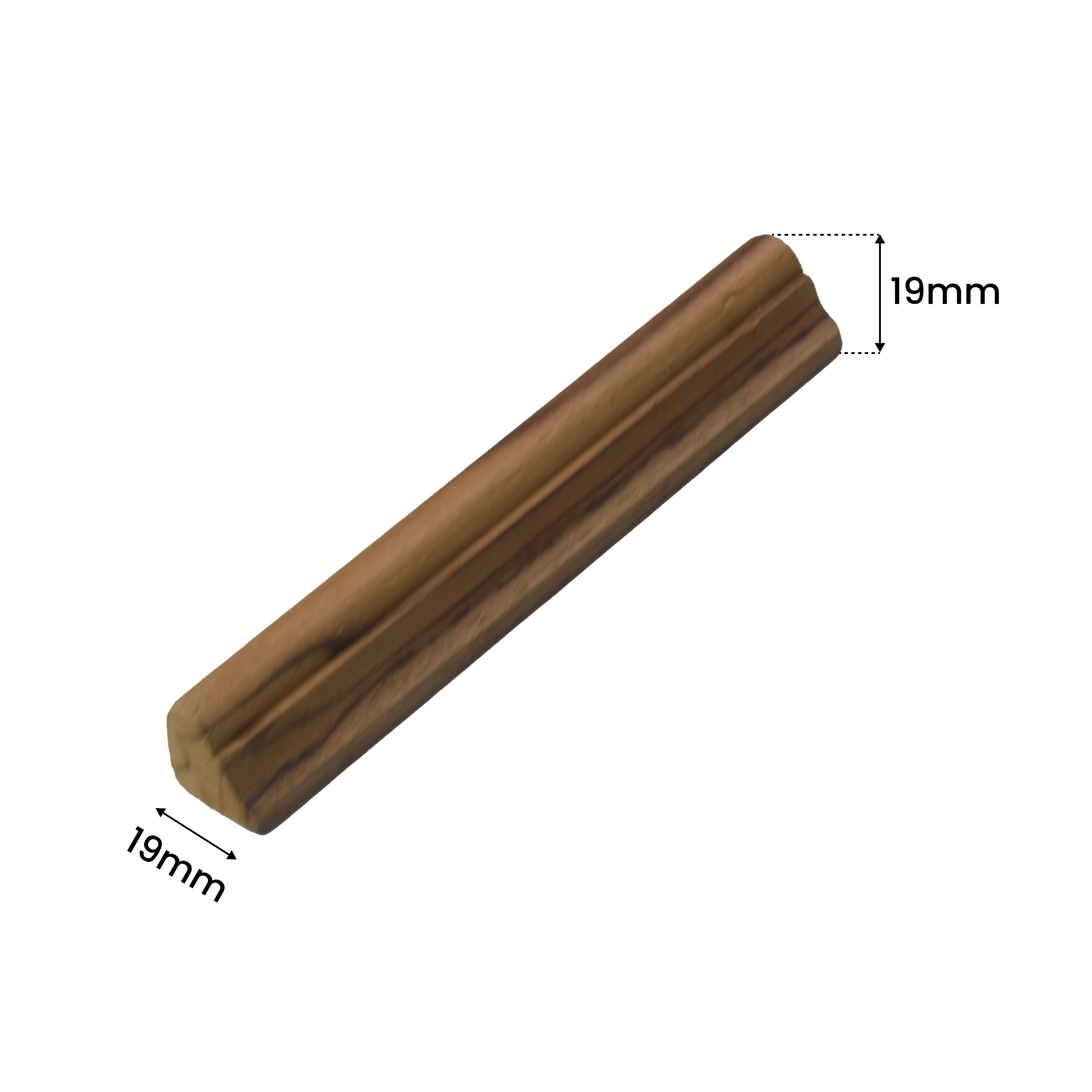 Ready to Install DIY Finished MDF Paintable French Beading Granulux WP 00024 E | 19 x 19 mm | 8 ft Length | Nail & Adhesive Installation