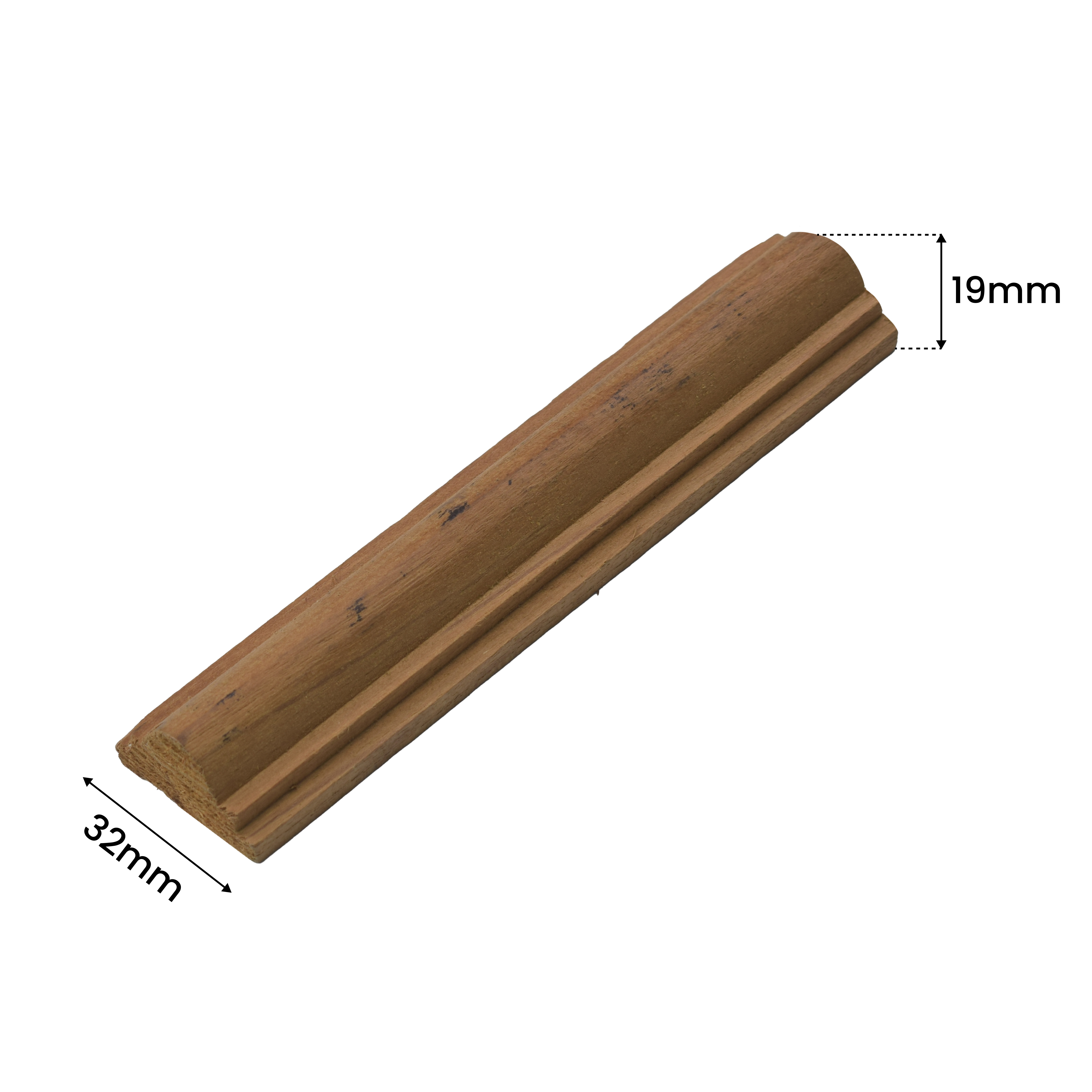 Ready to Install DIY Finished Beech Wood Paintable French Beading Granulux WP 00007 J | 32 x 19 mm | 1 Piece = 1 RFT | Nail & Adhesive Installation