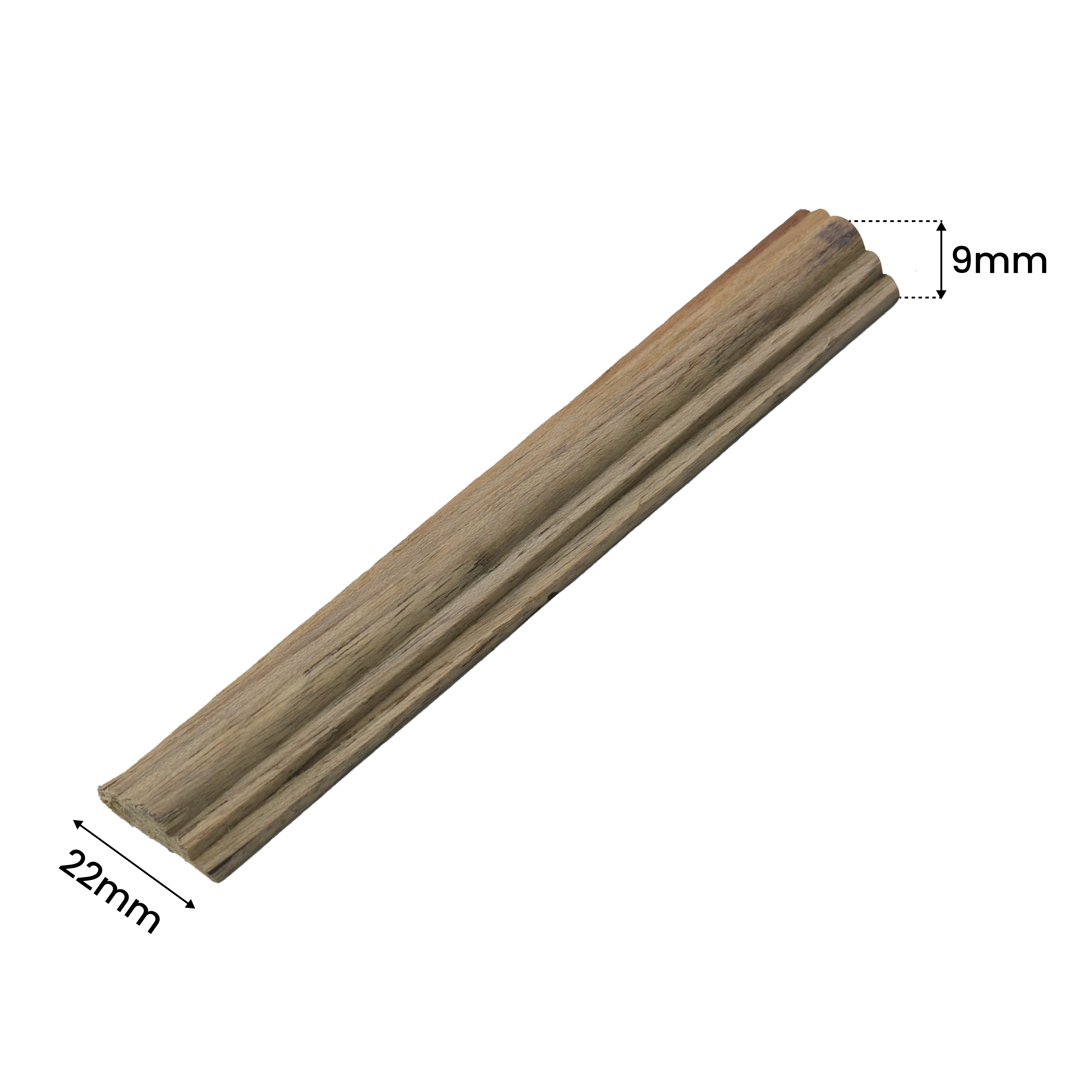 Ready to Install DIY Finished Beech Wood Paintable French Beading Granulux WP 00007 K | 22 x 9 mm | 1 Piece = 1 RFT | Nail & Adhesive Installation