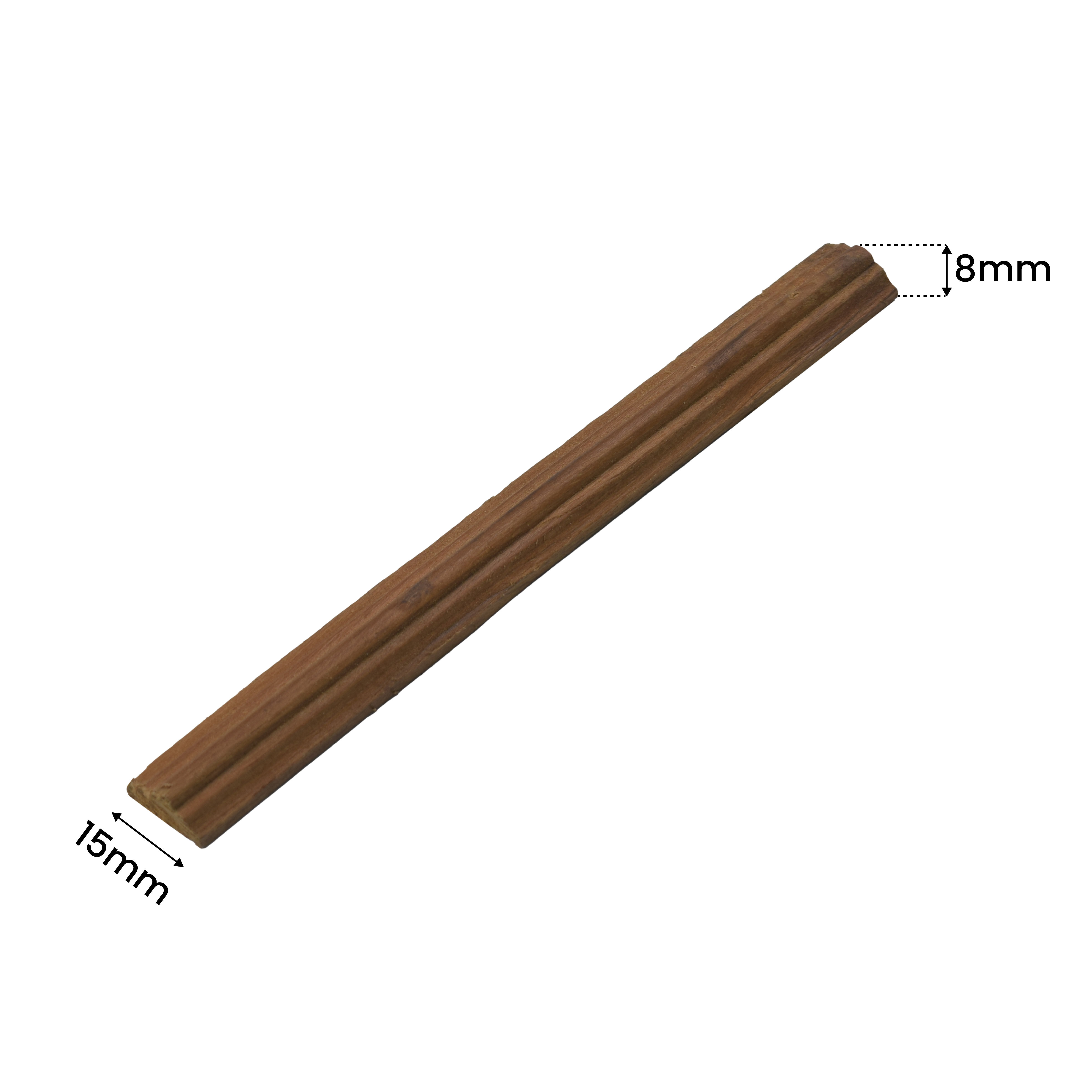 Ready to Install DIY Finished MDF Paintable French Beading Granulux WP 00006 C | 15 x 8 mm | 8 ft Length | Nail & Adhesive Installation