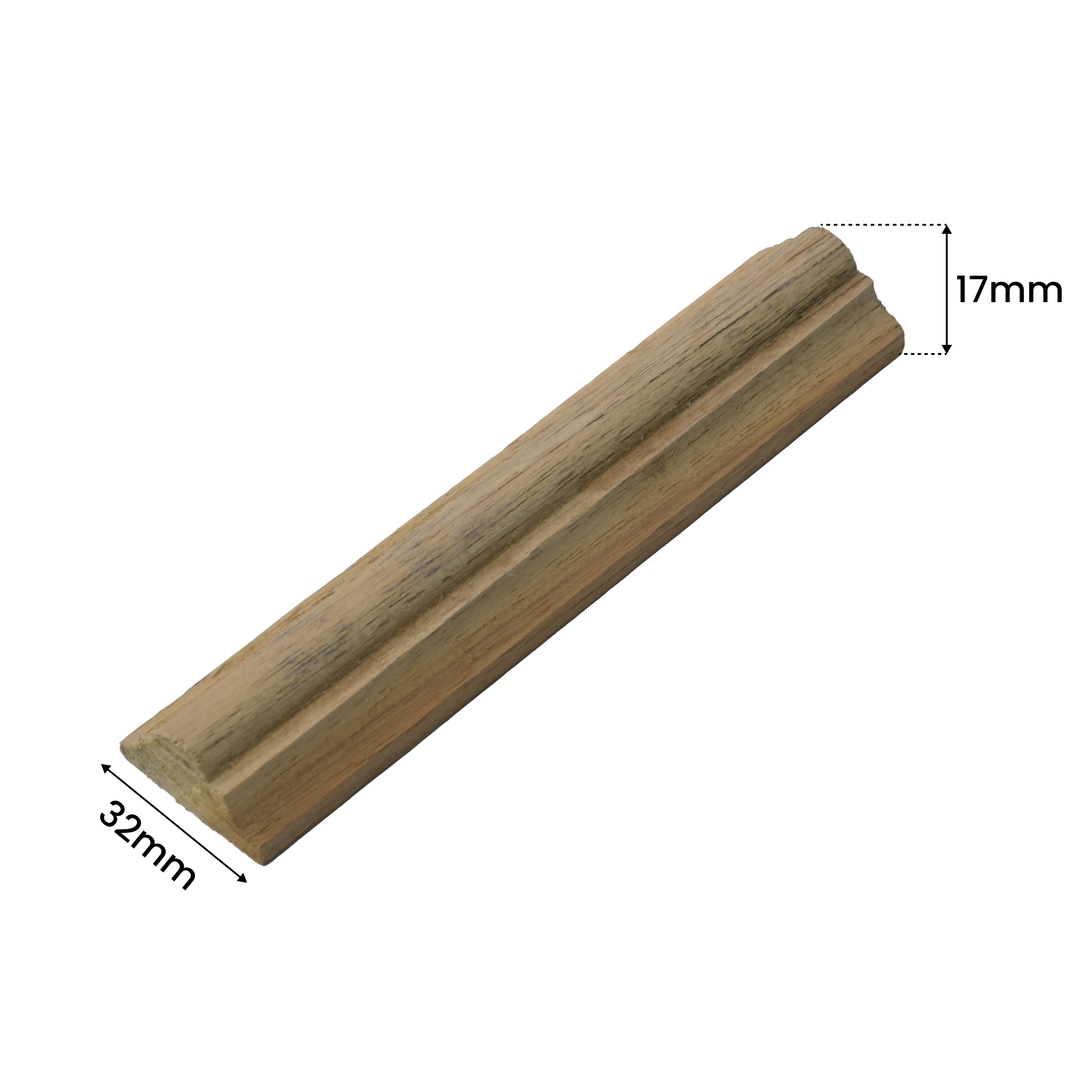 Ready to Install DIY Finished MDF Paintable French Beading Granulux WP 00004 C | 32 x 17 mm | 8 ft Length | Nail & Adhesive Installation