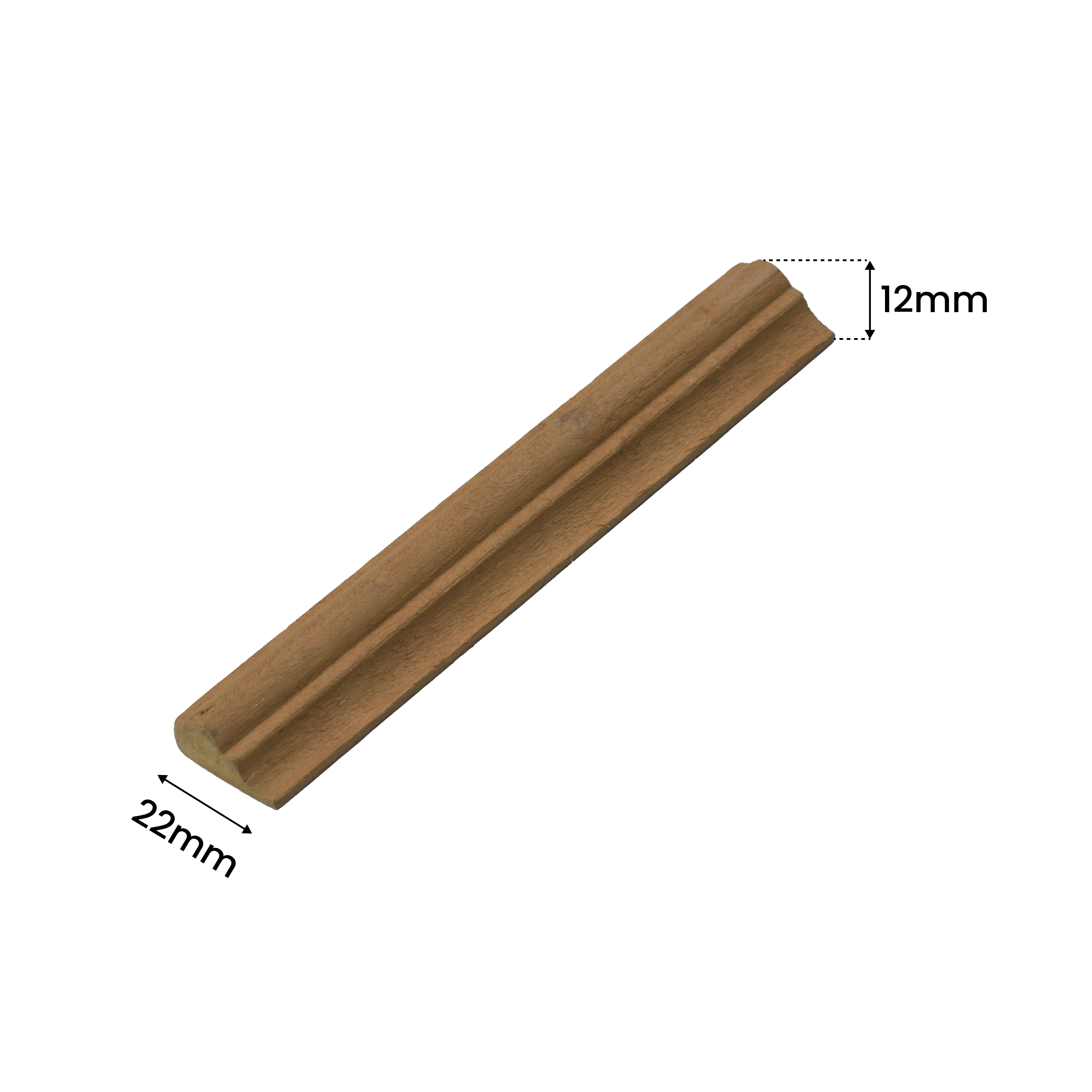 Ready to Install DIY Finished MDF Paintable French Beading Granulux WP 00014 C | 22 x 12 mm | 8 ft Length | Nail & Adhesive Installation