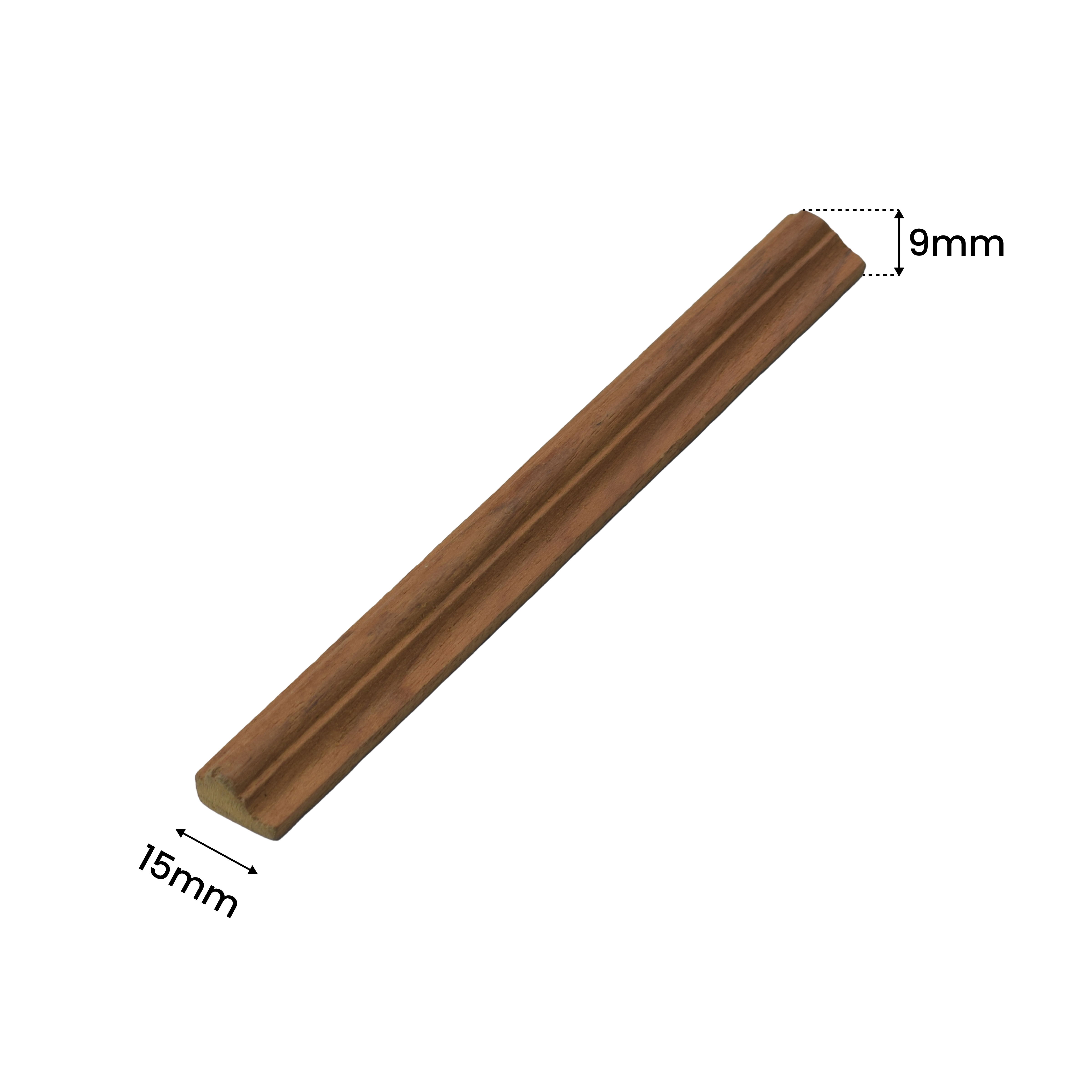 Ready to Install DIY Finished MDF Paintable French Beading Granulux WP 00013 C | 15 x 9 mm | 8 ft Length | Nail & Adhesive Installation