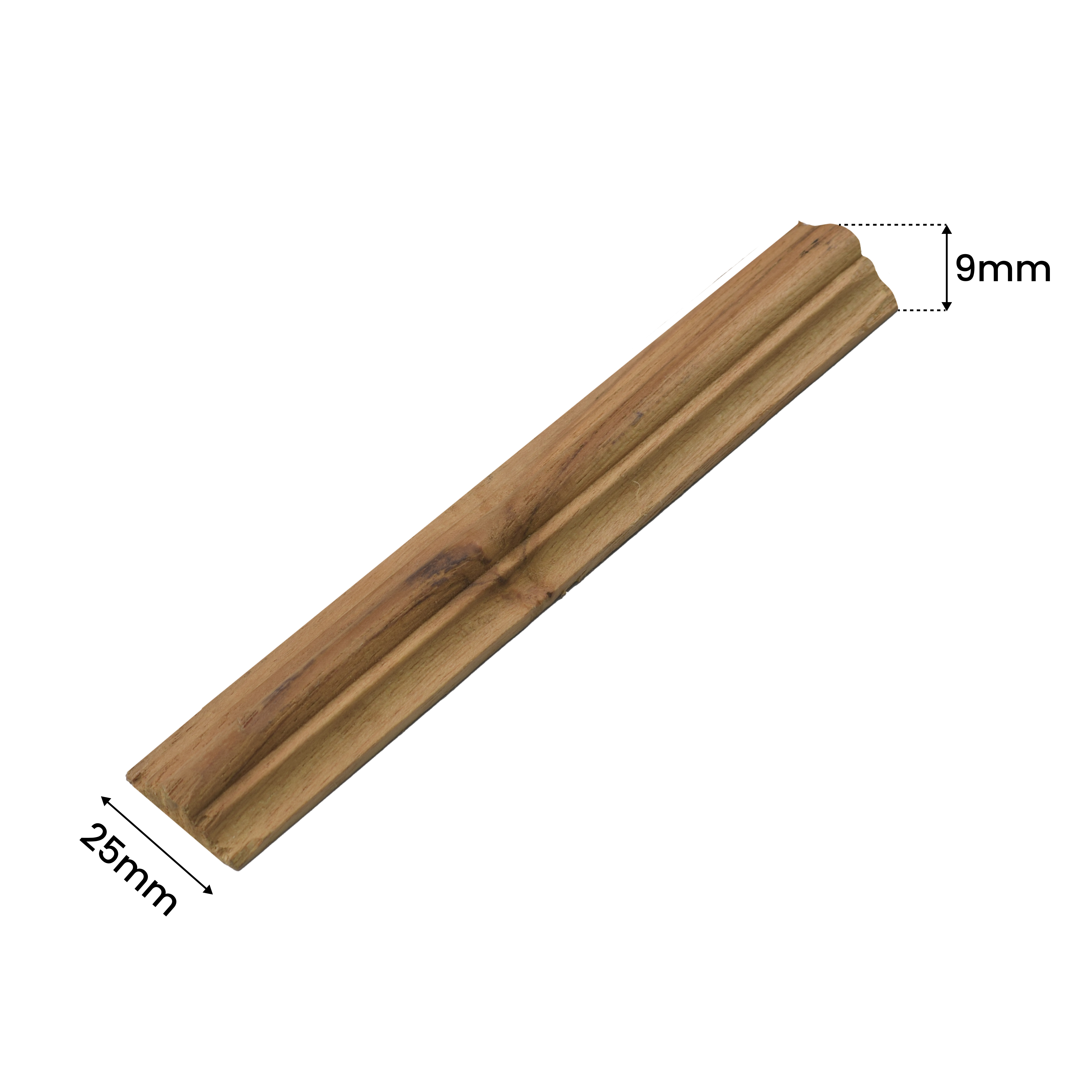 Ready to Install DIY Finished MDF Paintable French Beading Granulux WP 00005 C | 25 x 9 mm | 8 ft Length | Nail & Adhesive Installation