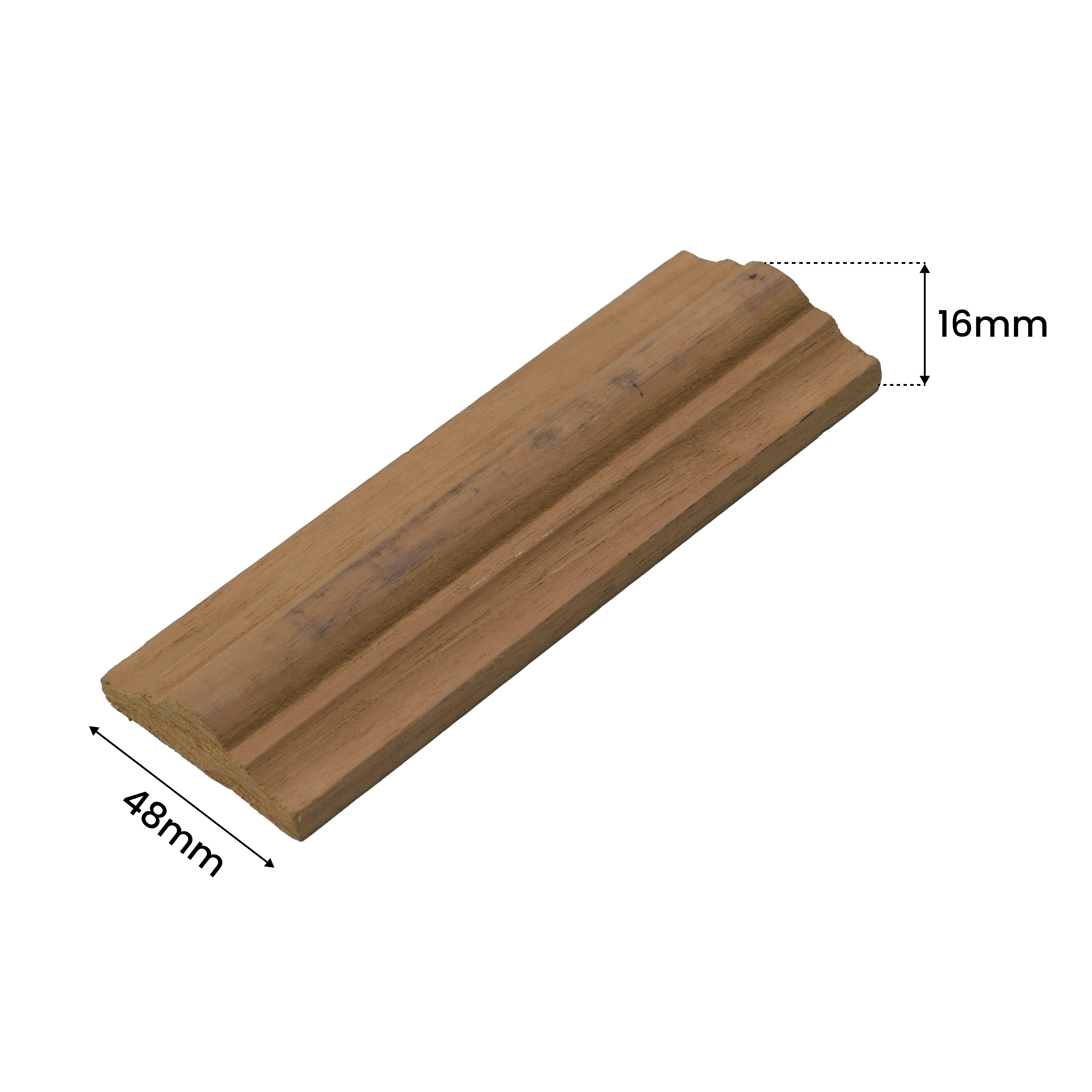 Ready to Install DIY Finished Beech Wood Paintable French Beading Granulux WP 00002 B | 48 x 16 mm | 1 Piece = 1 RFT | Nail & Adhesive Installation