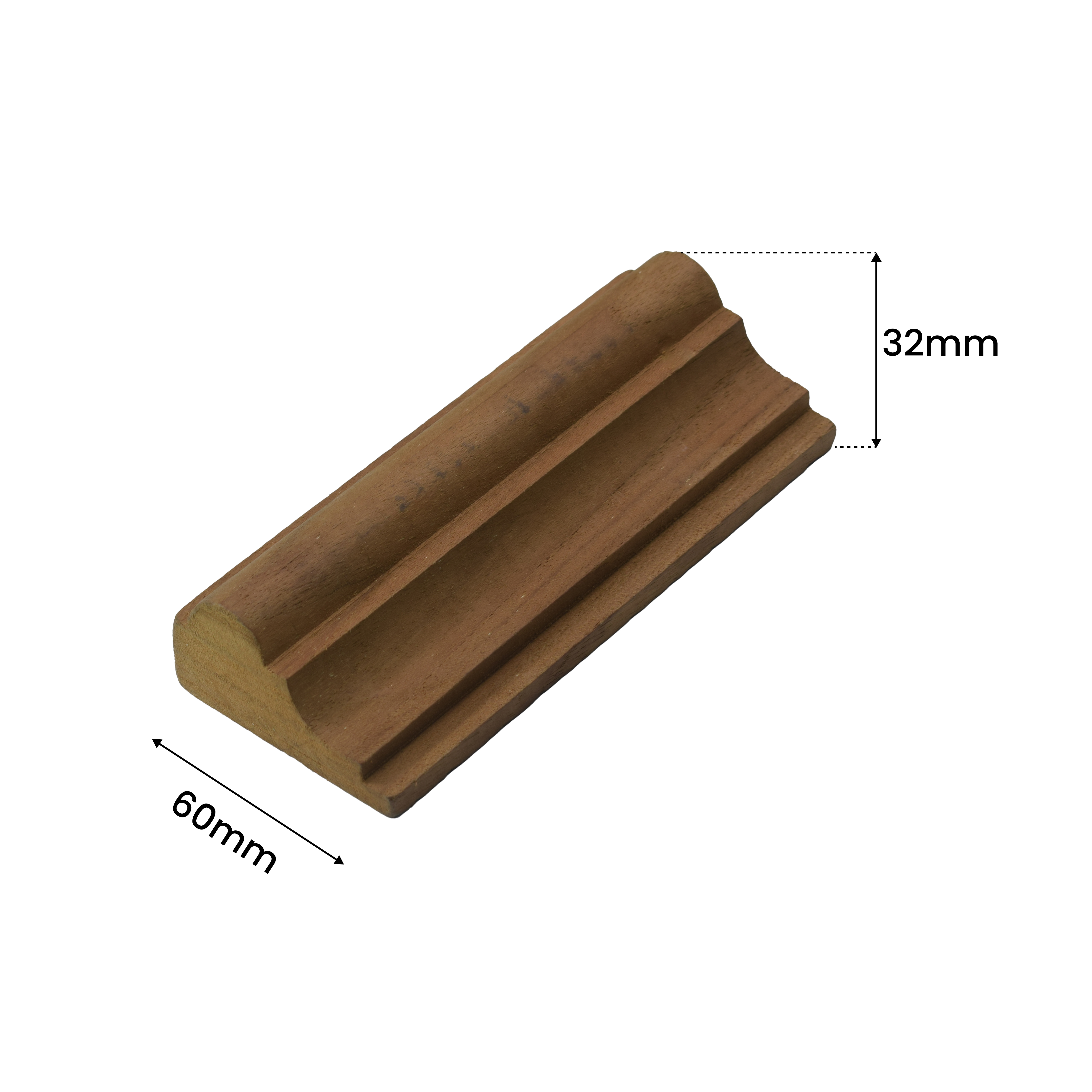 Ready to Install DIY Finished Beech Wood Paintable French Beading Granulux WP 00016 F | 60 x 32 mm | 1 Piece = 1 RFT | Nail & Adhesive Installation