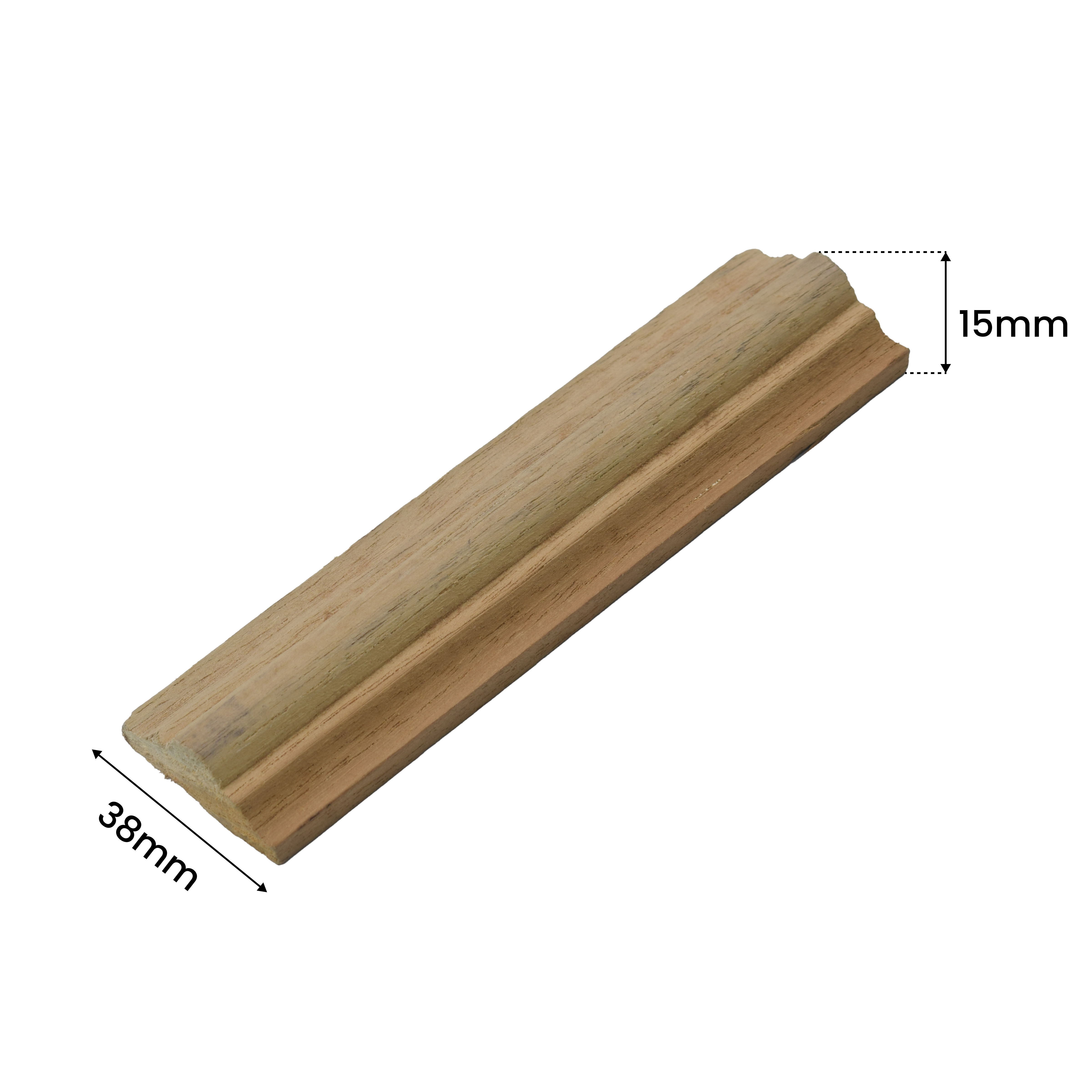 Ready to Install DIY Finished MDF Paintable French Beading Granulux WP 00003 C | 38 x 15 mm | 8 ft Length | Nail & Adhesive Installation