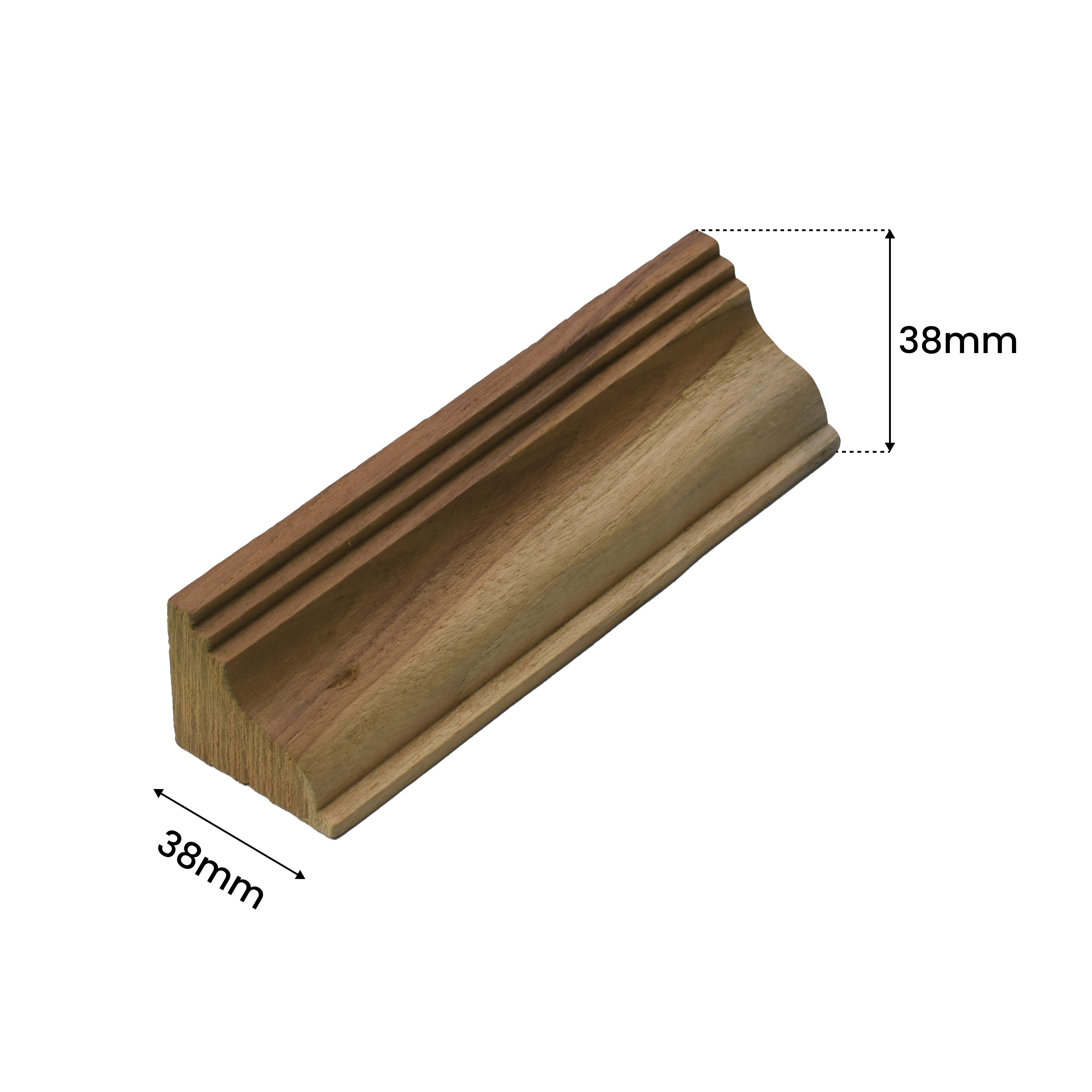 Ready to Install DIY Finished Beech Wood Paintable French Beading Granulux WP 00026 I | 38 x 38 mm | 1 Piece = 1 RFT | Nail & Adhesive Installation