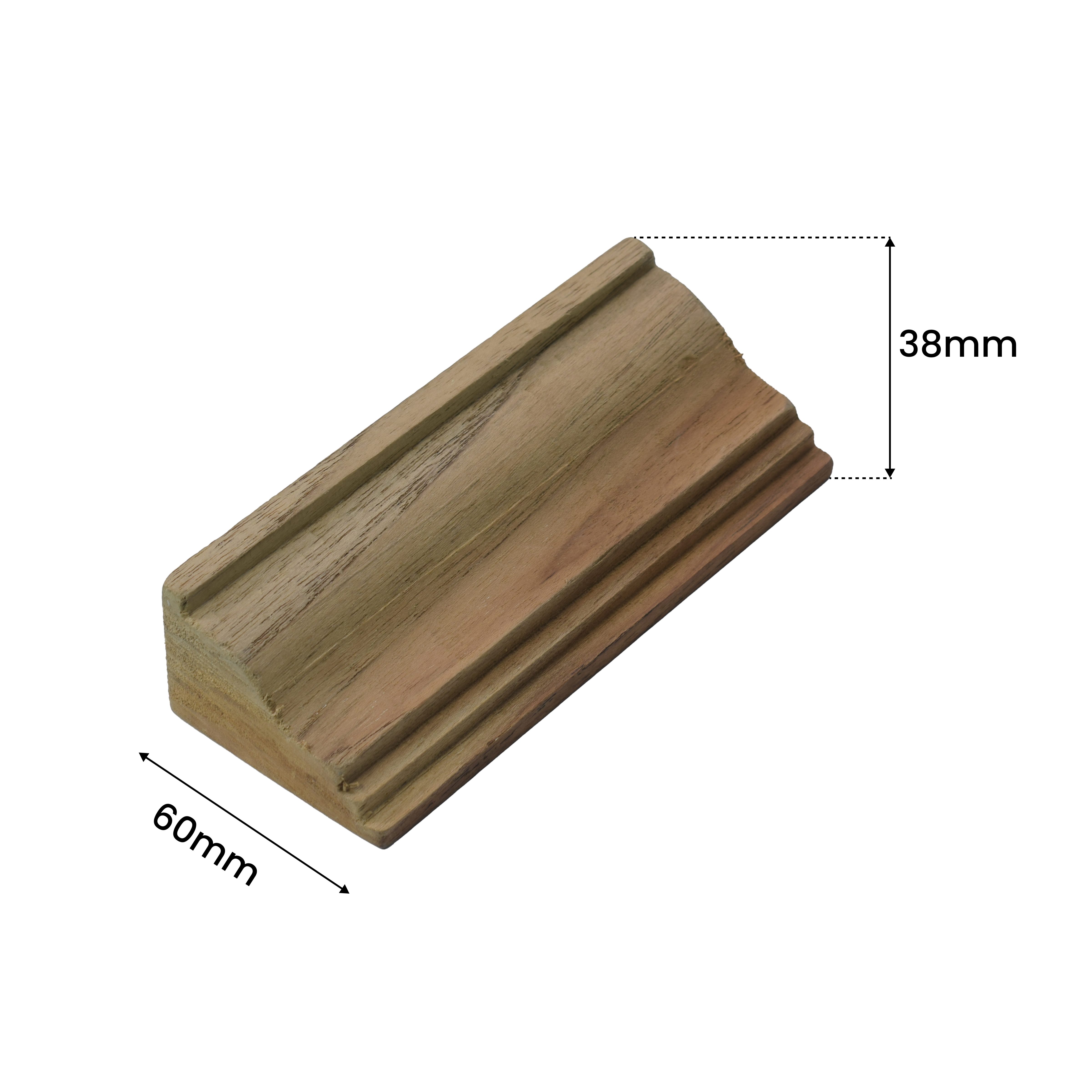 Ready to Install DIY Finished Beech Wood Paintable French Beading Granulux WP 00026 K | 60 x 38 mm | 1 Piece = 1 RFT | Nail & Adhesive Installation