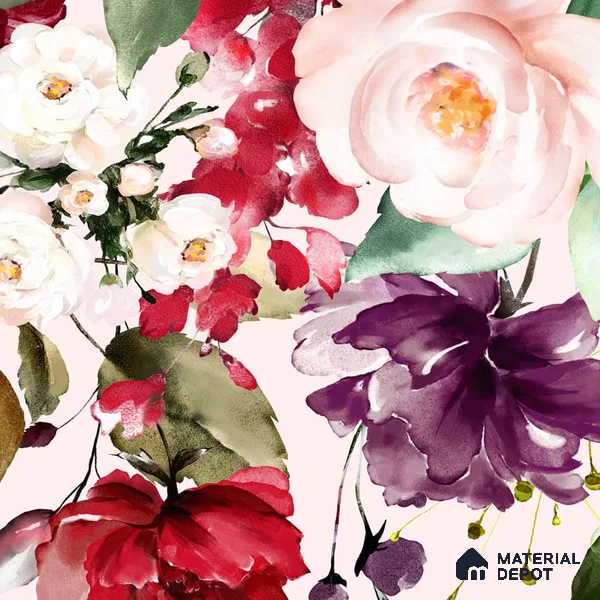 Hanging Floral Pattern for Beautiful Wallpaper, Customised Indrani Series Handmade Florals Design (Customised Size Wallpaper )