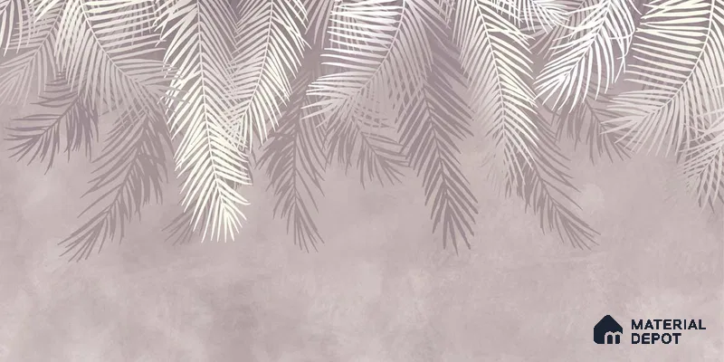 701622 - Hanging Tropical Leaves Wallpaper Design Indrani Series Canvas Tropical Design (Customised Size Wallpaper )
