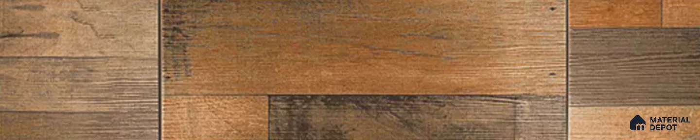 TL 02997 Hazelnut Brown 39 x 8 inch Matte Finish Porcelain Floor & Wall Plank Tile - 9.5 mm | Image 01