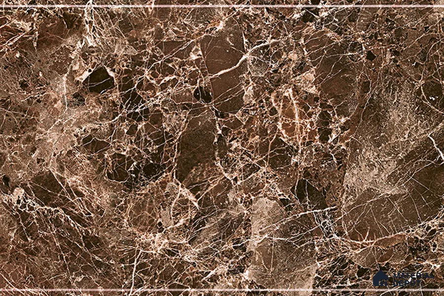TL 01904 A Hazelnut Brown Dark 18 x 12 inch Glossy Finish Ceramic Wall Tile - 6 mm