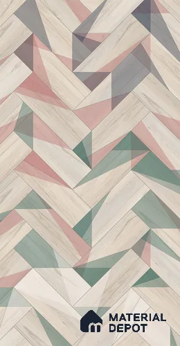 Multi Colour Digital Look HD 7004 8 ft x 4 ft Texture Finish Decorative Laminate - 1.25 mm | Suitable for TV Unit, Wardrobe, Kitchen Cabinets